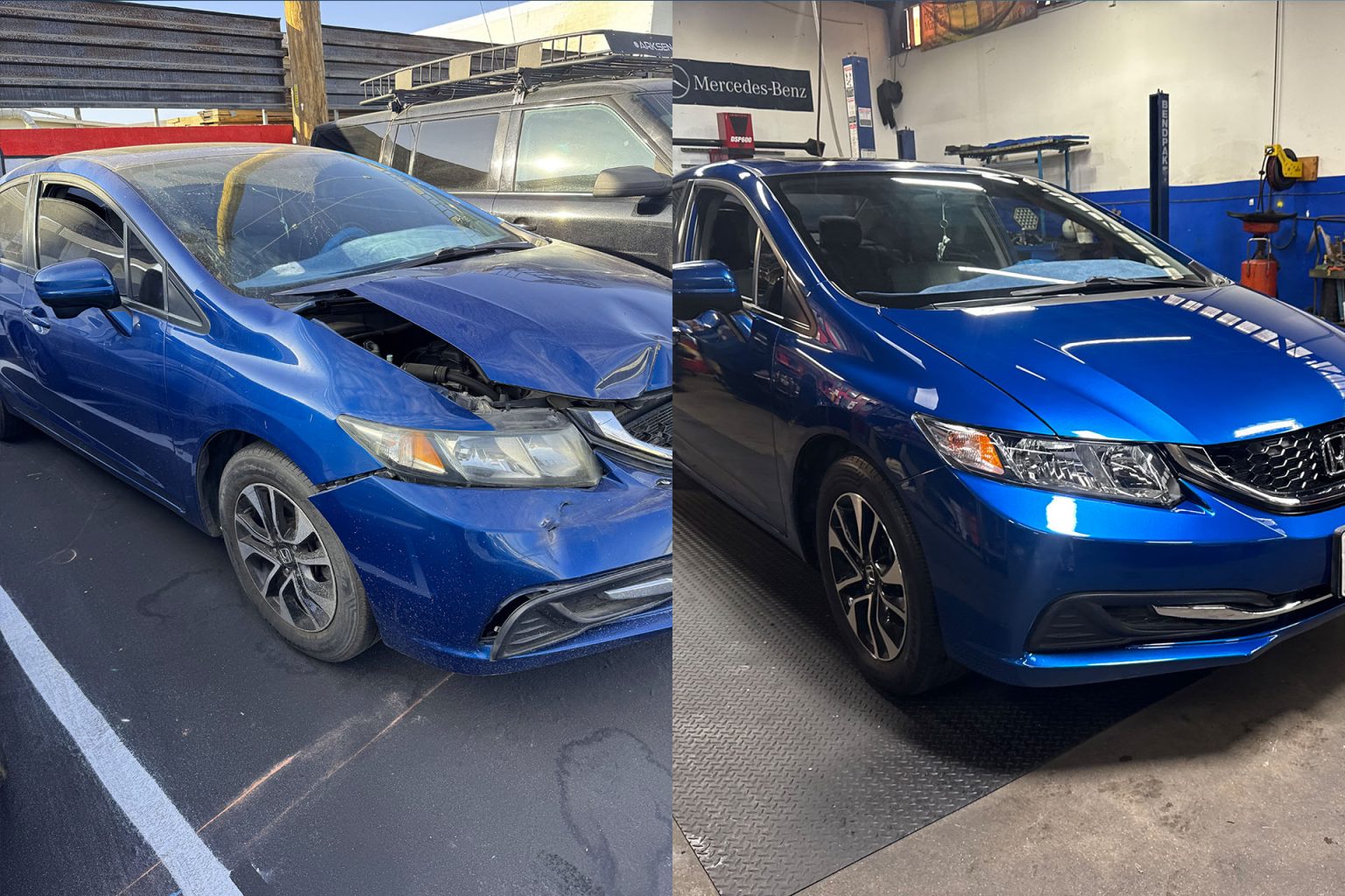 Before and After Collision Repair